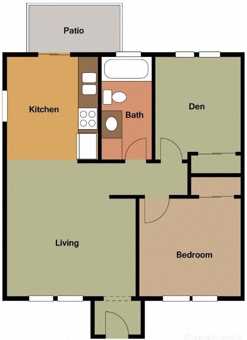 2 Bedroom 1 Bath